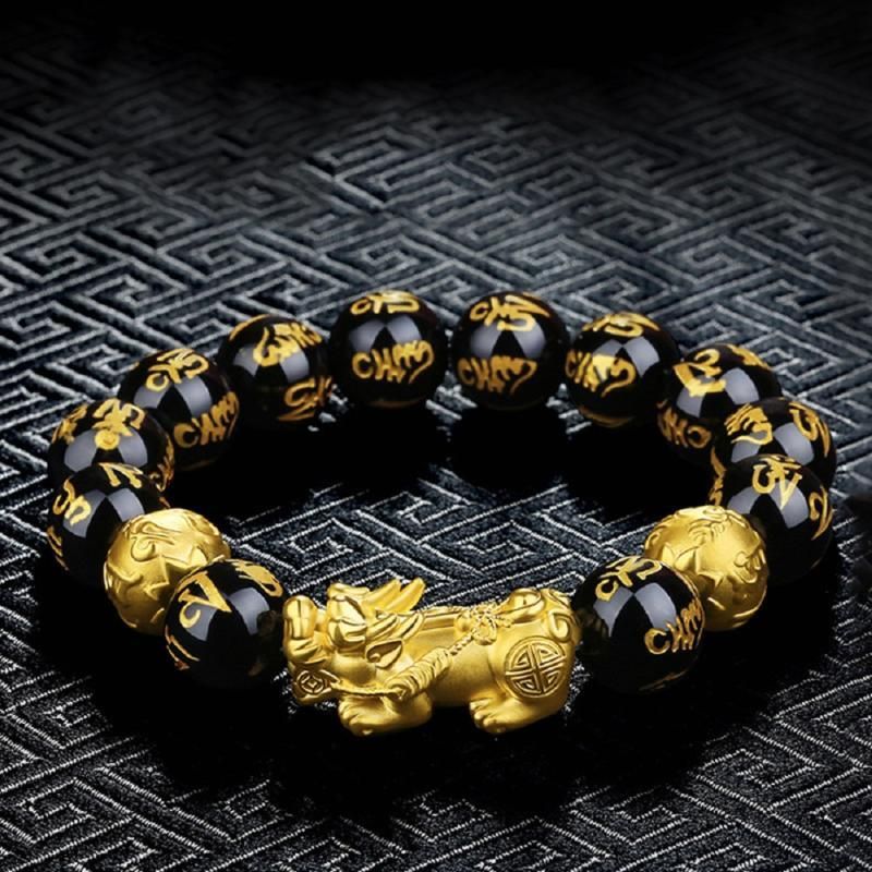 Combo 2 x 1  Pulsera + Medallón de Obsidiana